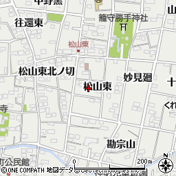 愛知県一宮市木曽川町黒田松山東36周辺の地図