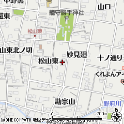 愛知県一宮市木曽川町黒田松山東78周辺の地図