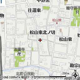 愛知県一宮市木曽川町黒田松山東南ノ切87周辺の地図
