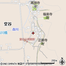滋賀県米原市堂谷周辺の地図