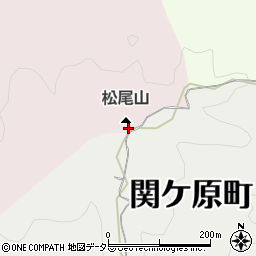 松尾山周辺の地図