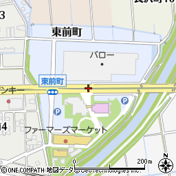 岐阜県大垣市東前町周辺の地図
