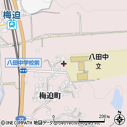 京都府綾部市梅迫町大野周辺の地図