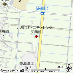 小熊町コミュニティーセンター周辺の地図