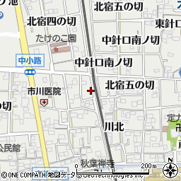 愛知県一宮市木曽川町黒田東出口周辺の地図
