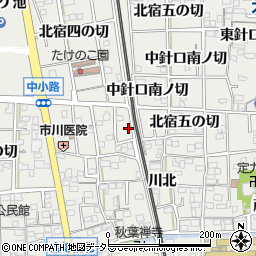 愛知県一宮市木曽川町黒田（東出口）周辺の地図