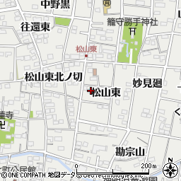 愛知県一宮市木曽川町黒田松山東48周辺の地図