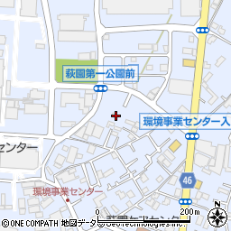 神奈川県茅ヶ崎市萩園1170周辺の地図