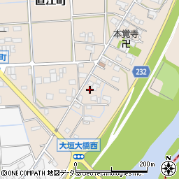 岐阜県大垣市直江町328周辺の地図