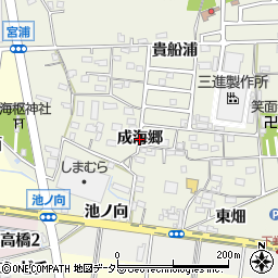 愛知県犬山市羽黒（成海郷）周辺の地図
