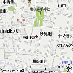 愛知県一宮市木曽川町黒田（妙見西）周辺の地図