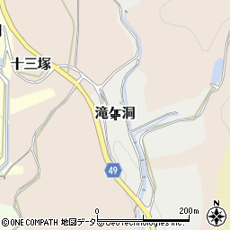 愛知県犬山市滝ケ洞周辺の地図