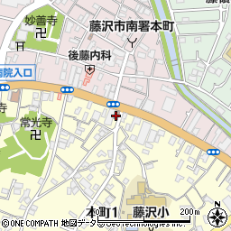 藤沢本町郵便局周辺の地図