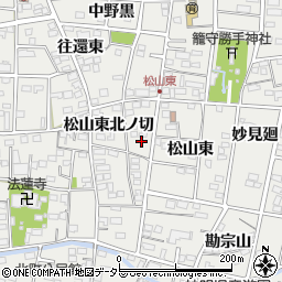 愛知県一宮市木曽川町黒田松山東15周辺の地図