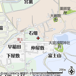 愛知県犬山市石畑2周辺の地図