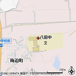 綾部市立　東八田幼稚園周辺の地図