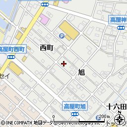 愛知県江南市高屋町旭107周辺の地図