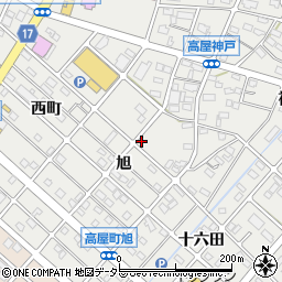 愛知県江南市高屋町旭57周辺の地図