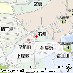 愛知県犬山市石畑周辺の地図