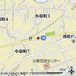 岐阜県多治見市小泉町周辺の地図
