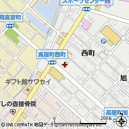 ファミリーマート江南高屋店周辺の地図