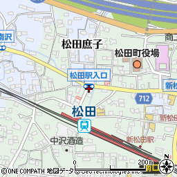 JR松田駅入口周辺の地図