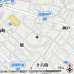 愛知県江南市高屋町旭38周辺の地図