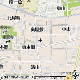 愛知県一宮市浅井町尾関奥屋敷50-1周辺の地図