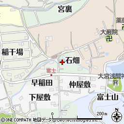 愛知県犬山市石畑19周辺の地図