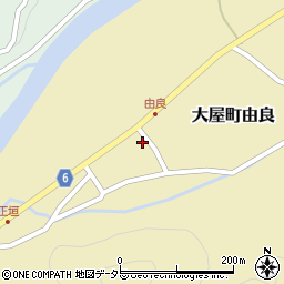 兵庫県養父市大屋町由良272周辺の地図