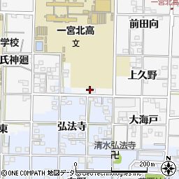 愛知県一宮市笹野氏神東5周辺の地図