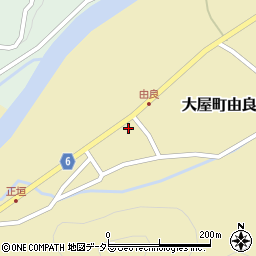 兵庫県養父市大屋町由良269周辺の地図
