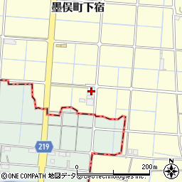 岐阜県大垣市墨俣町下宿901周辺の地図