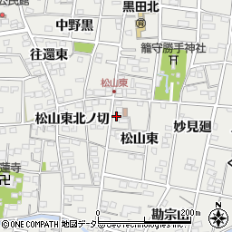 愛知県一宮市木曽川町黒田松山東52周辺の地図