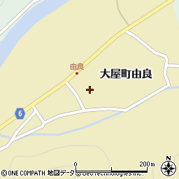 兵庫県養父市大屋町由良391周辺の地図