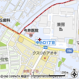 石田鉱油株式会社　大口町給油所周辺の地図