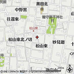 愛知県一宮市木曽川町黒田松山東64周辺の地図