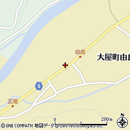 兵庫県養父市大屋町由良267周辺の地図