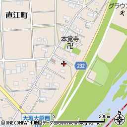 岐阜県大垣市直江町504周辺の地図