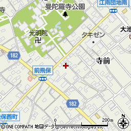 愛知県江南市前飛保町寺前22周辺の地図