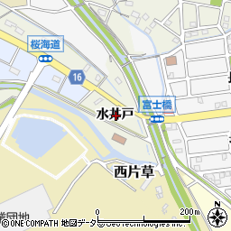 愛知県犬山市羽黒水井戸周辺の地図