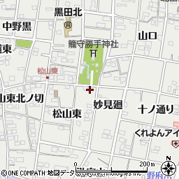 愛知県一宮市木曽川町黒田松山東72周辺の地図