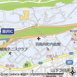 神奈川県藤沢市城南周辺の地図