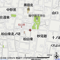 愛知県一宮市木曽川町黒田松山東67周辺の地図