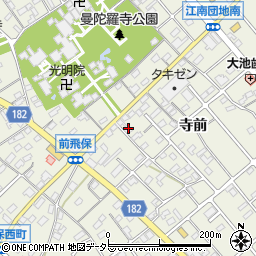 愛知県江南市前飛保町寺前26周辺の地図