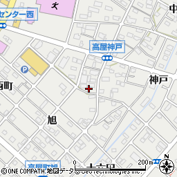 愛知県江南市高屋町旭33周辺の地図