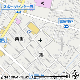 愛知県江南市高屋町旭72周辺の地図