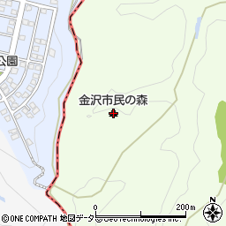 金沢市民の森周辺の地図
