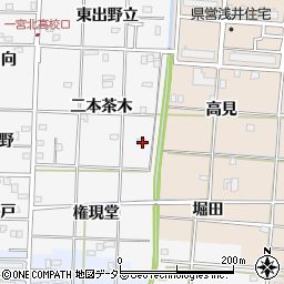 愛知県一宮市笹野二本茶木53周辺の地図