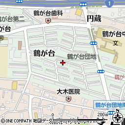 神奈川県茅ヶ崎市鶴が台5-1周辺の地図